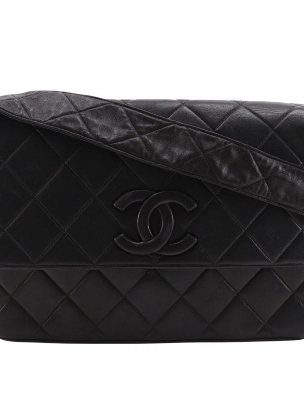 CHANEL COCO Mark Shoulder Bag Matelasse vintage black lambskin Women